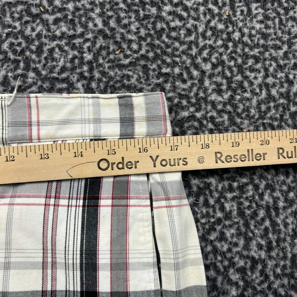 Greg Norman for Tasso Elba Shark Mens Plaid Golf Pants 32x30 White‎ Black - Picture 4 of 9